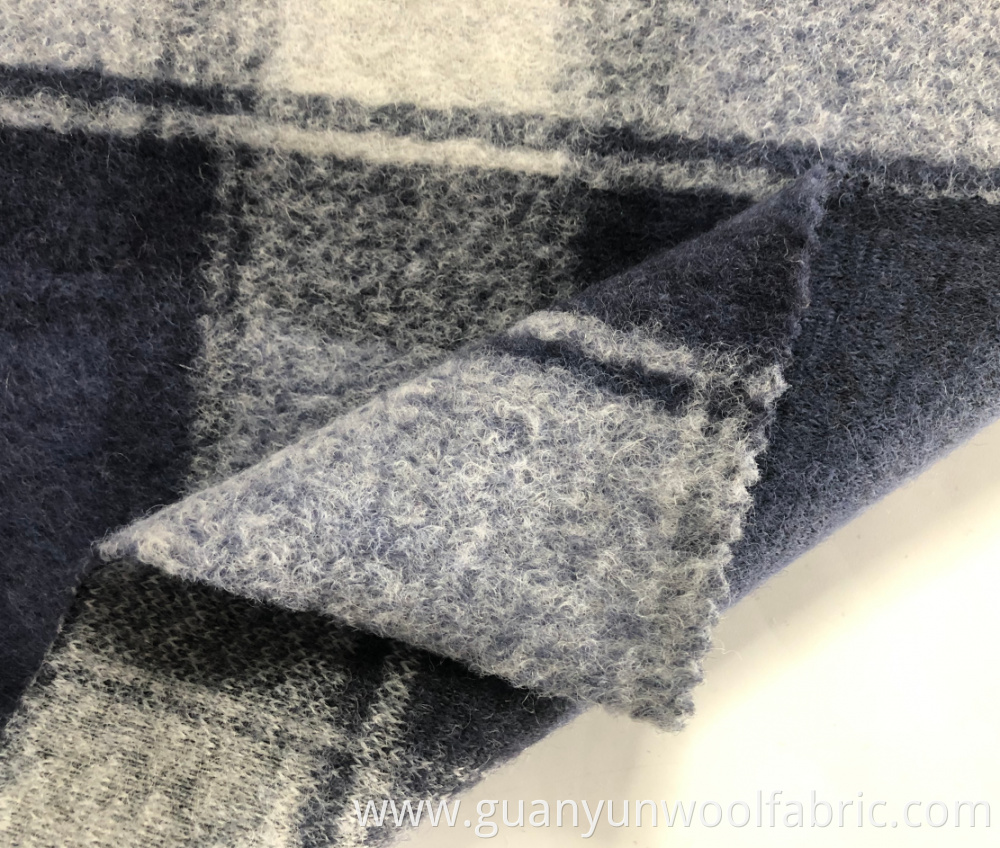 Plaid wool fabric